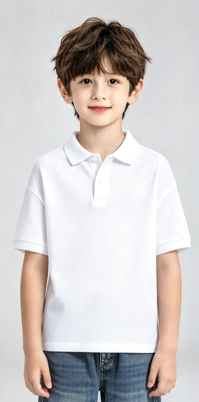 Camiseta Tipo Polo Infantil
